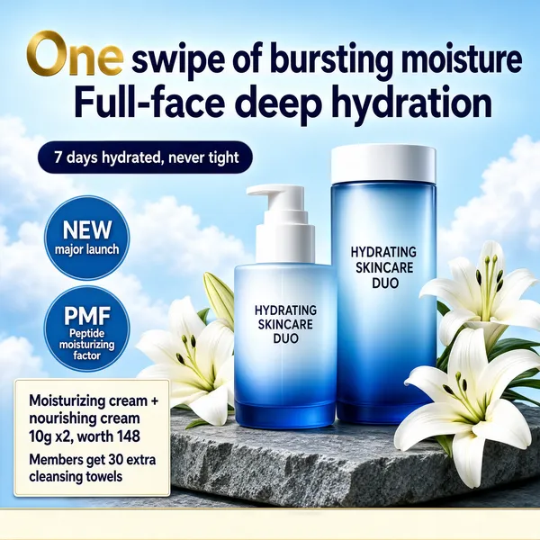 Hydrating Skincare Duo with White Lilies