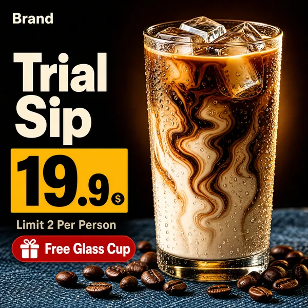 Iced Latte Brand Trial Sale