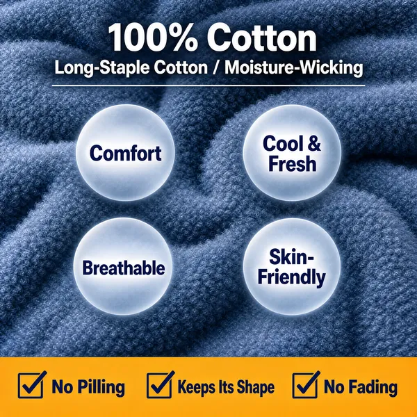 Luxury Cotton Blanket Texture Close-Up