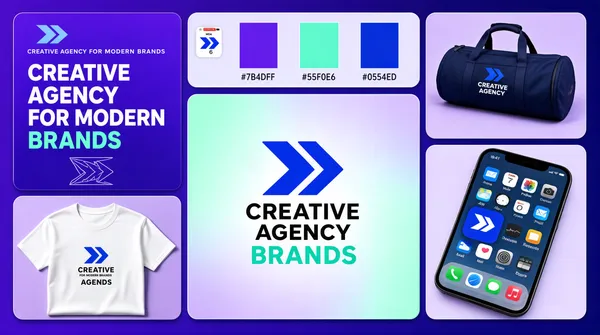 Creative Agency Brand Sheet Mockup