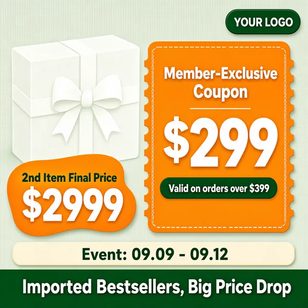 Member Exclusive Sale Coupon Layout