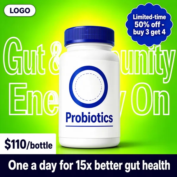Probiotics Supplement Product Shot