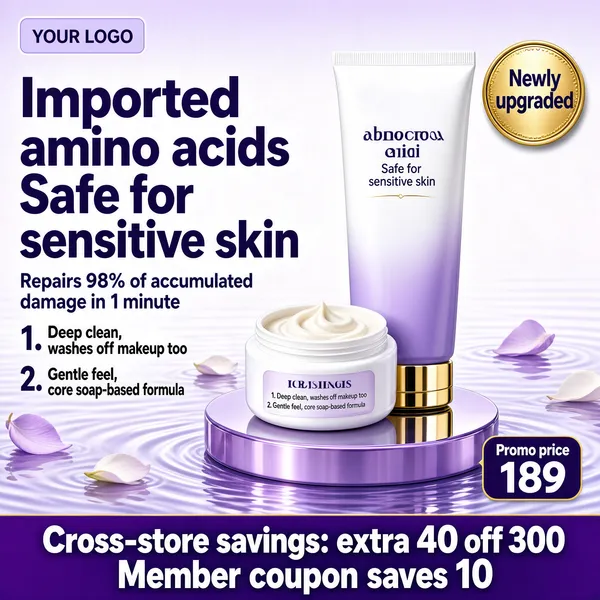 Violet Cleanser Duo for Sensitive Skin