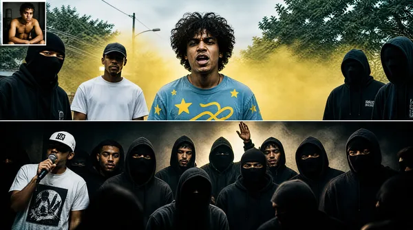 Underground Hip-Hop Split-Frame Gig Cover