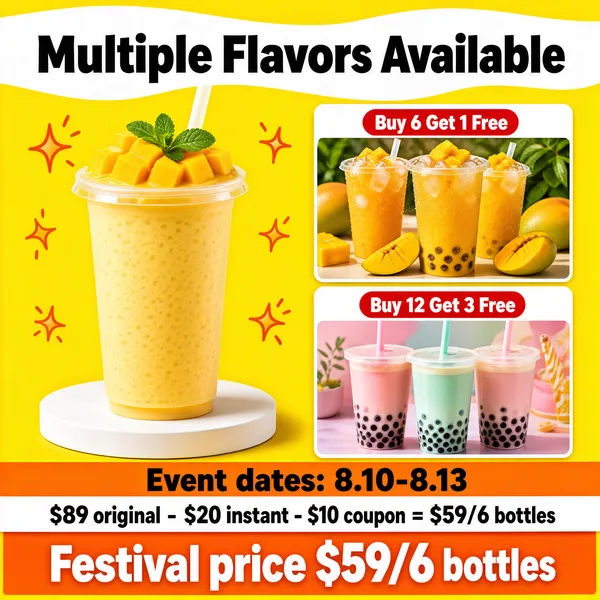 Juicy Mango Festival Drink Promo