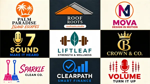 9 Logo Portfolio Showcase Grid
