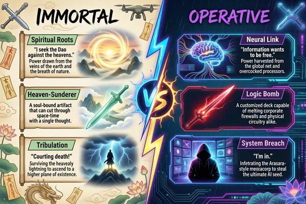 Immortal vs Operative: Ancient Power Meets Cyberpunk Might