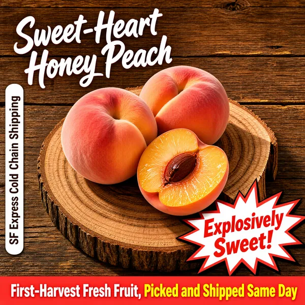Sweet-Heart Honey Peach Fresh Fruit