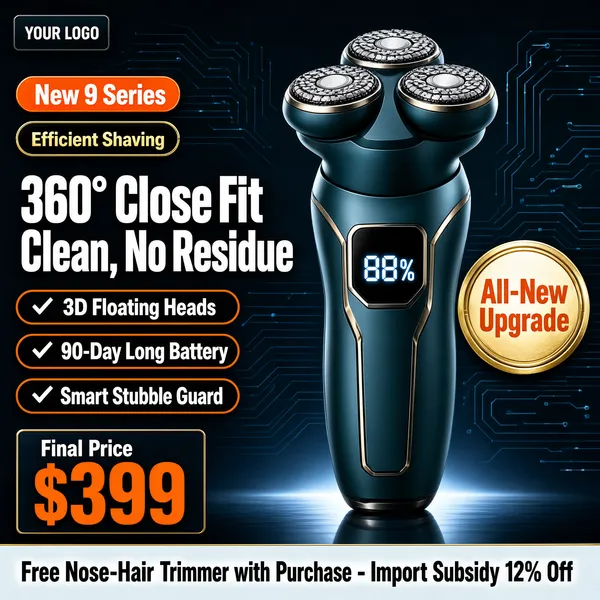 New 9 Series Rotary Shaver Pro
