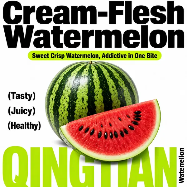 Cream-Flesh Watermelon Poster