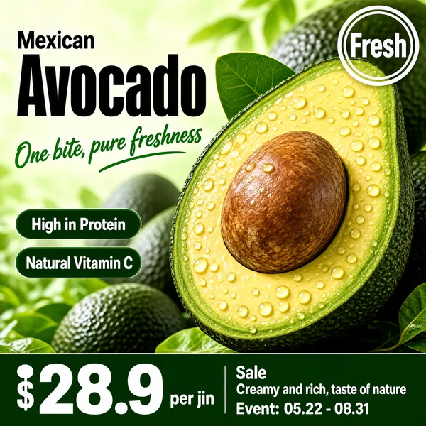 Fresh Mexican Avocado Sale Product Image