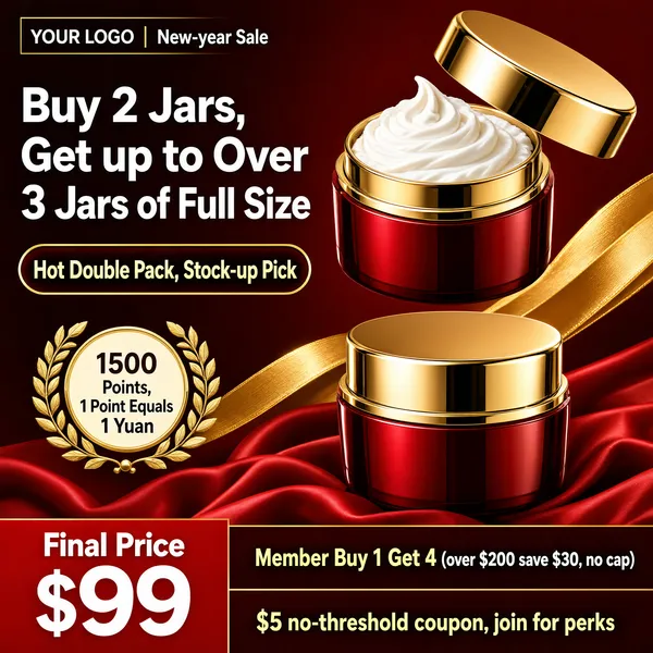 Double 11 Luxury Cream Jar Duo Promotion