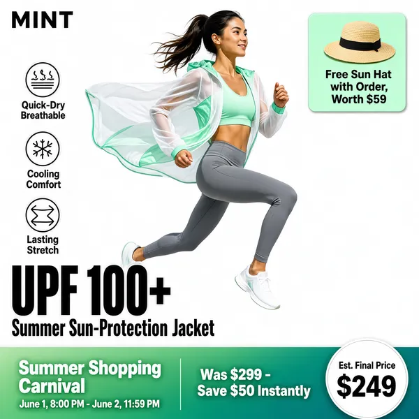 Summer UPF Sun-Protection Jacket Sale