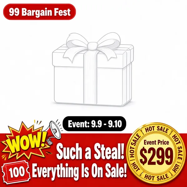 99 Bargain Fest Retro Carnival Sale