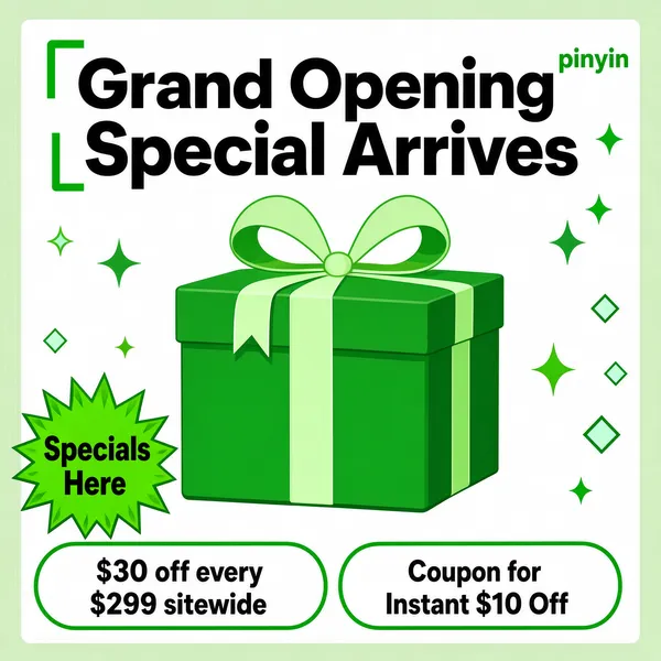 Grand Opening Special Gift Box Promotion