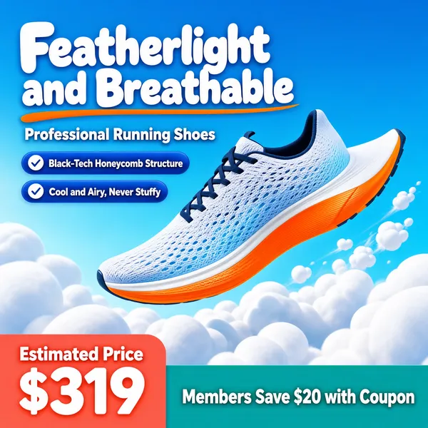 Featherlight Summer Running Shoe