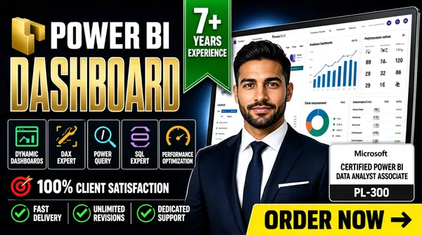 Professional Power BI Dashboard Creation Service