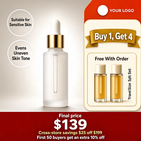 Premium Serum Gift Set with Free Travel Bottles