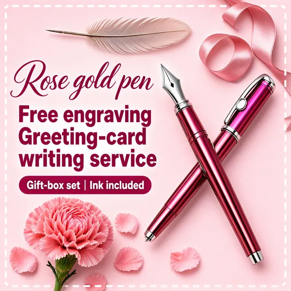 Rose Gold Fountain Pen Gift Set