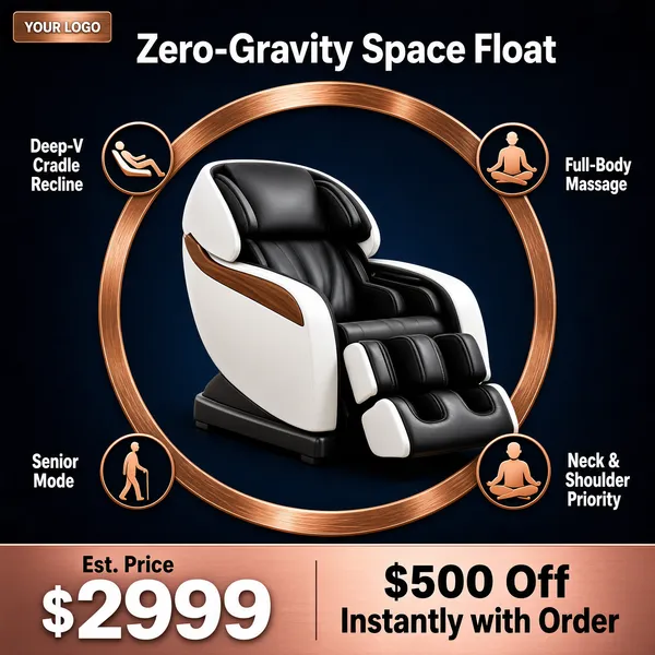 Zero-Gravity Space Float Massage Chair