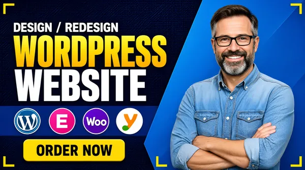Professional WordPress Design Fiverr Gig Banner