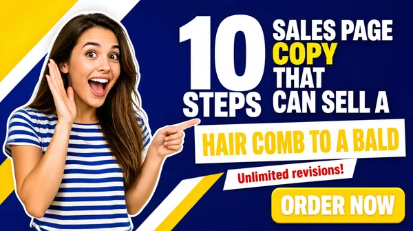 10 Steps Sales Page Copy Gig Cover