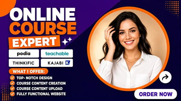 Online Course Expert Fiverr Gig Cover