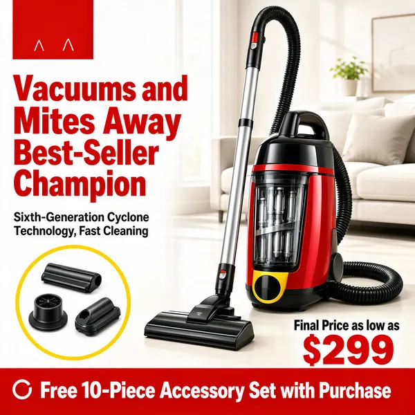 Red Canister Vacuum Best Seller Promo
