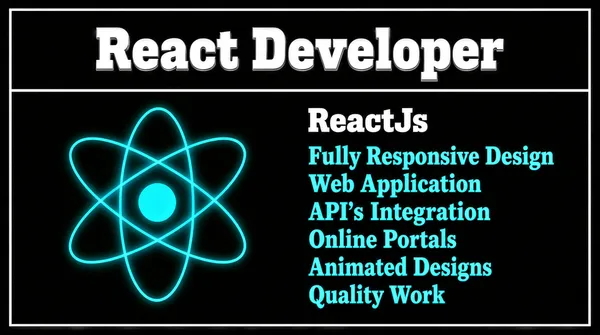 React Developer Fiverr Gig Cover