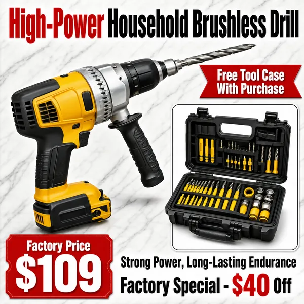 High-Power Brushless Rotary Hammer Drill