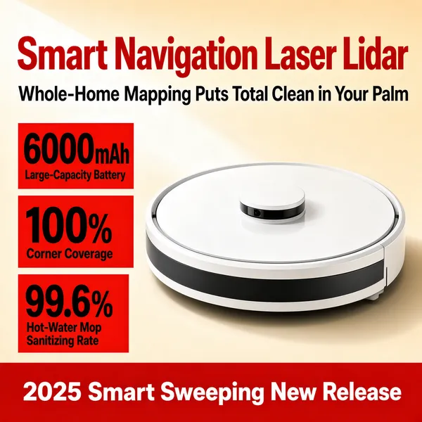 Smart Navigation Laser Lidar Robot Vacuum 2025