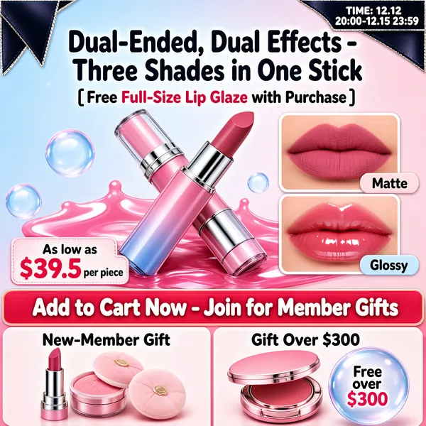 Dual-Ended Lipstick 12.12 Sale Banner