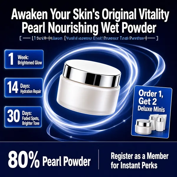 Futuristic Pearl Skincare Poster