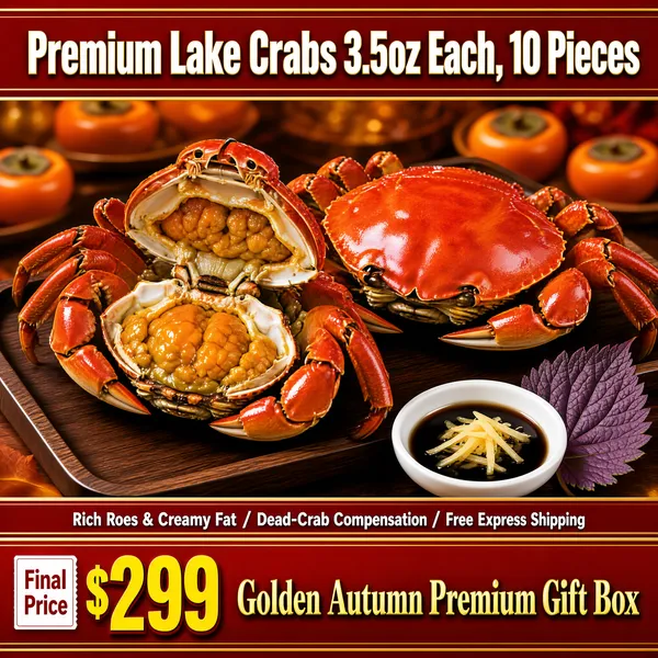 Premium Lake Crabs Golden Autumn Gift Box