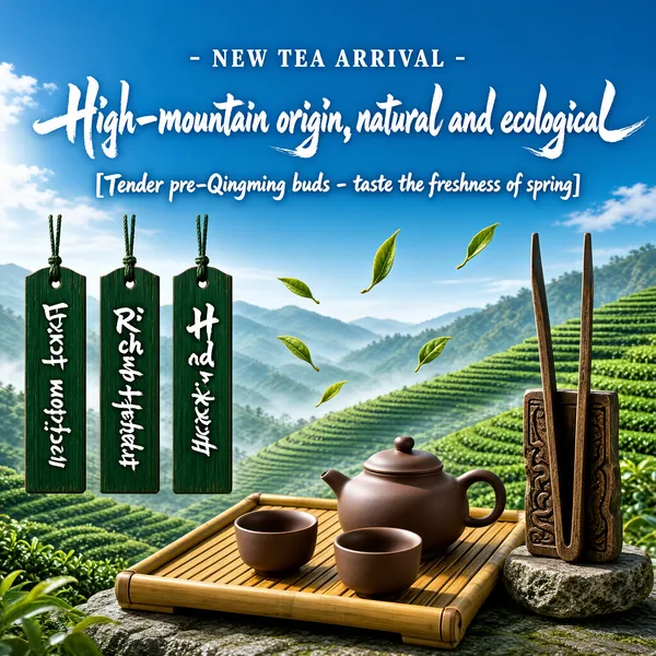 High-Mountain Tea Arrival — Serene Mountain Valley