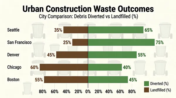 Urban Construction Waste Outcomes City Comparison