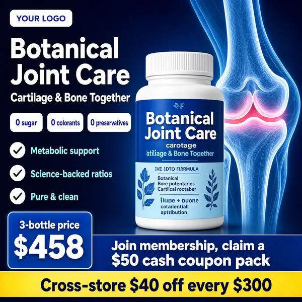 Botanical Joint Care Supplement Bottle