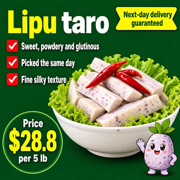 Fresh Farm Taro Sticks Product Ad