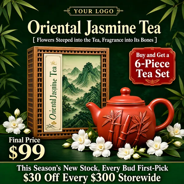 Oriental Jasmine Tea Gift Box Promotion