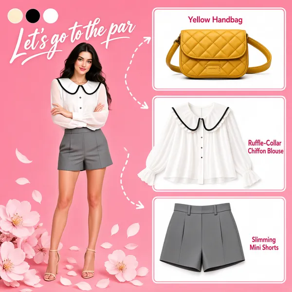 Sweet Pink Outfit Collage Lookbook