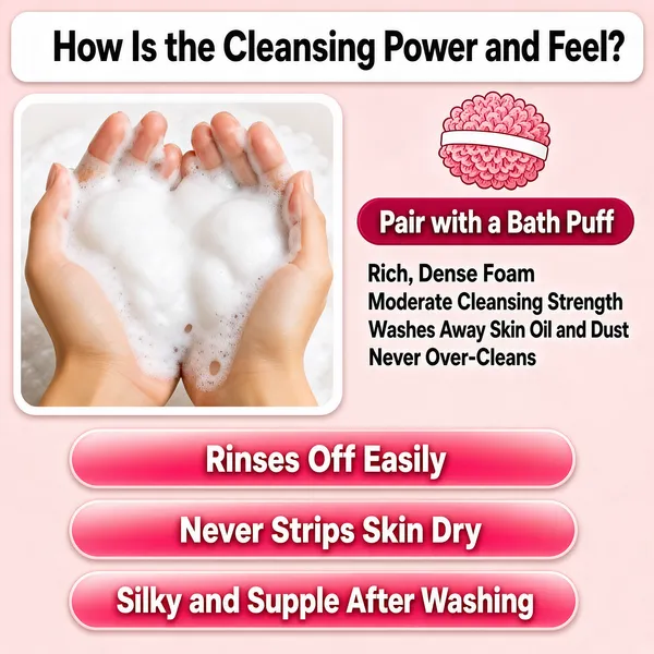 Creamy Foam Cleanser with Bath Puff