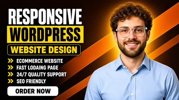Responsive WordPress Website Design Gig Cover
