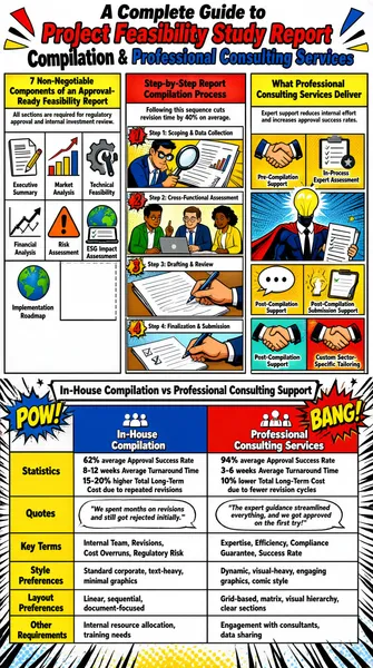 Project Feasibility Study Comic Infographic