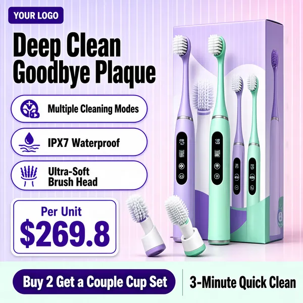 Lavender & Mint Electric Toothbrush Bundle