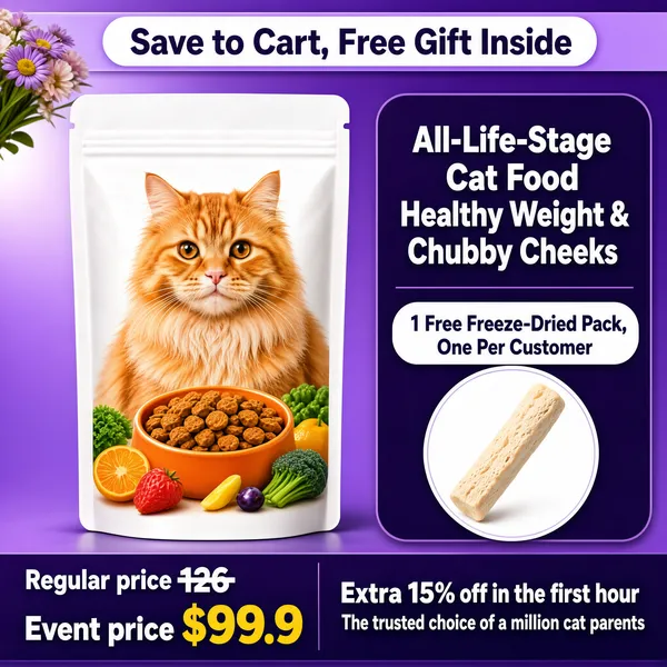 Ginger Cat Food Promo with Free Gift Deal