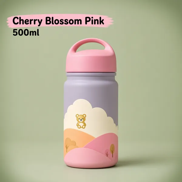 Cherry Blossom Pink Water Bottle