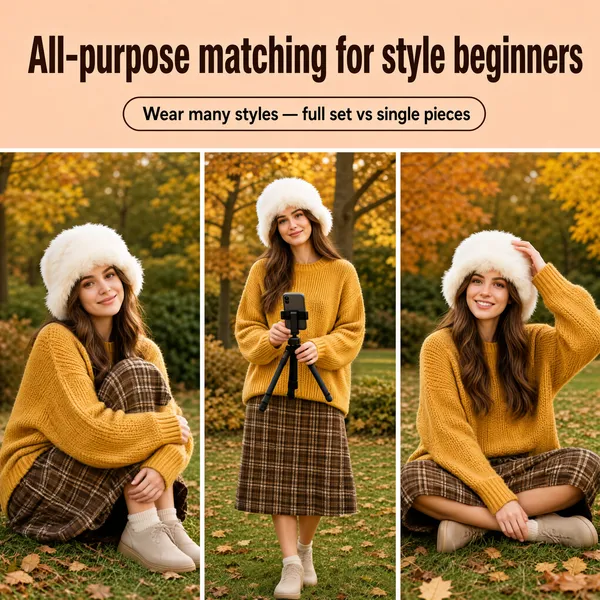 Autumn Cozy Knit Fashion Look