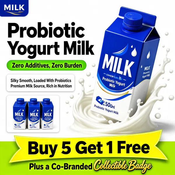 Probiotic Yogurt Milk Splash Promo