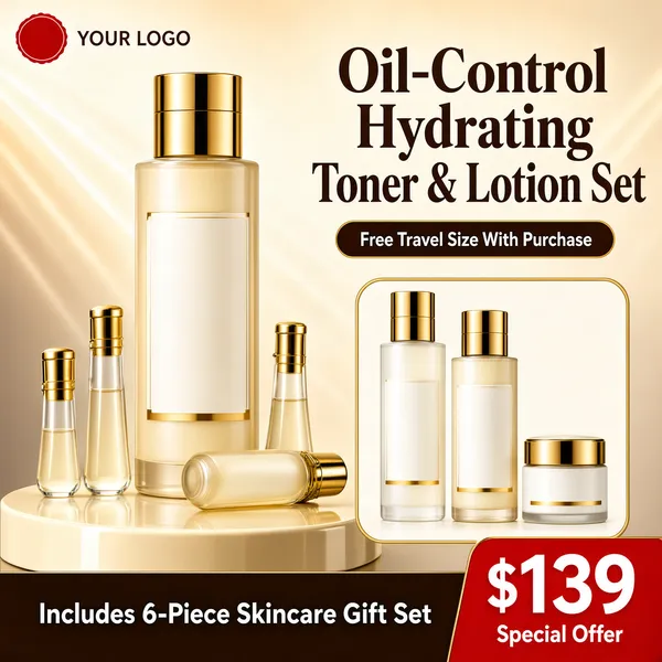 Oil-Control Hydrating Skincare Set