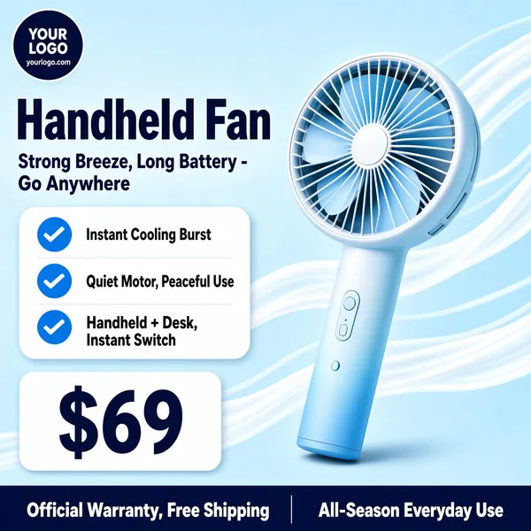 Portable Handheld Fan Summer Promo